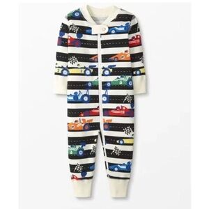 Hanna Andersson Multicolor Race Car Kids Pajamas